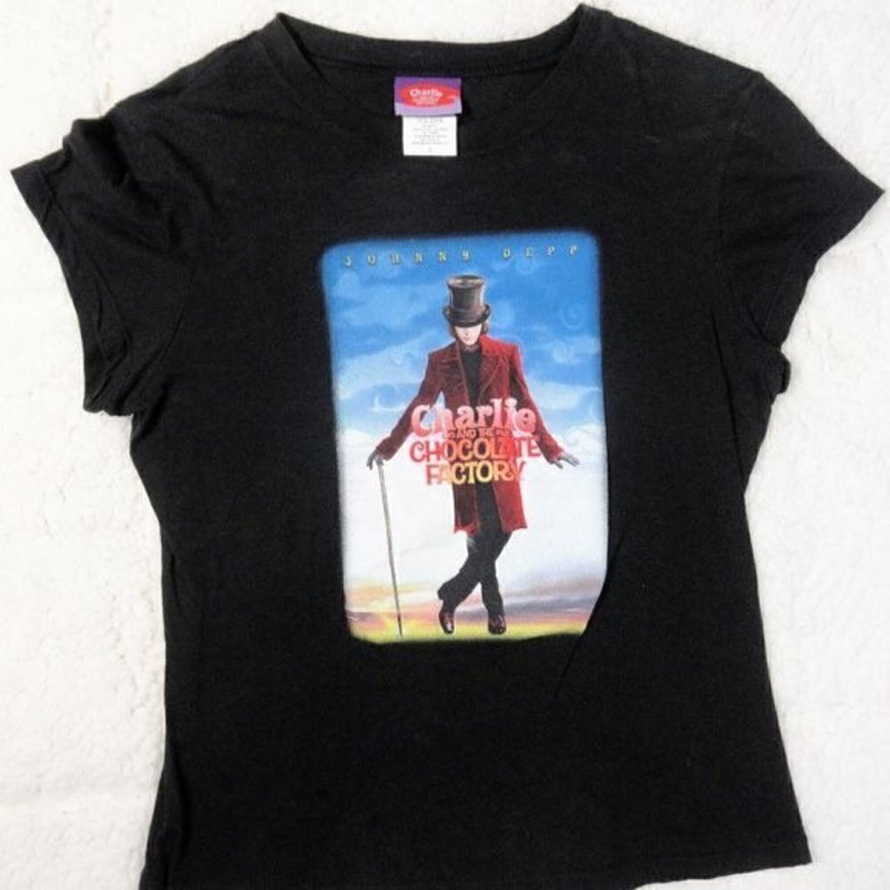 Kids Chalie and the Chocolate Factory Tee Size Lg